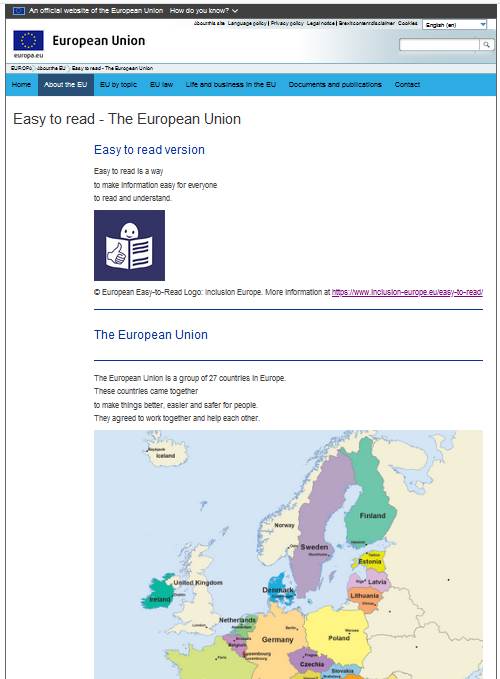 HYS EULit WebsiteEuropeanUnionEasyToRead 1